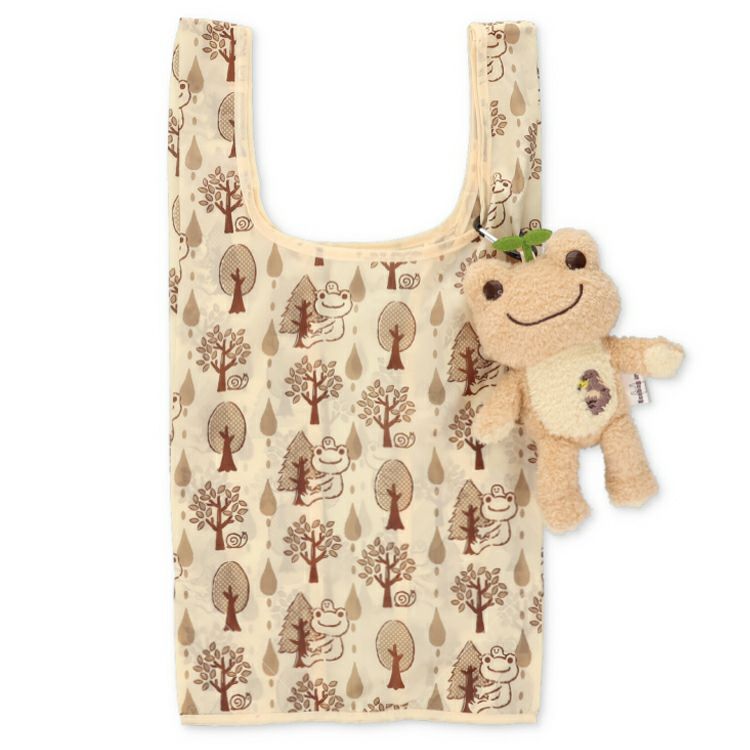 Pickles the Frog Golden Eagle Eco Shopping Tote Bag Plush pouch Japan 2025