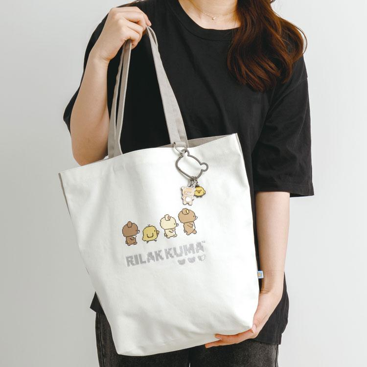 Gaming Rilakkuma Tote Bag White San-X Japan 2025