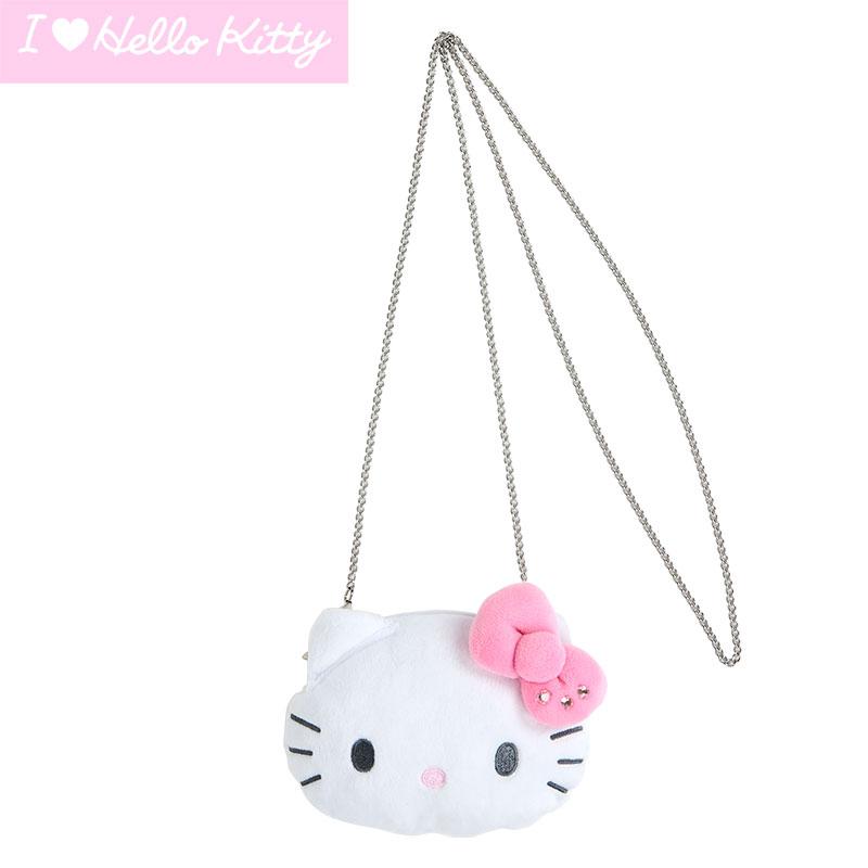 I Love Hello Kitty Coin Case Pouch Chain Shoulder Bag Pink Sanrio Japan 2024