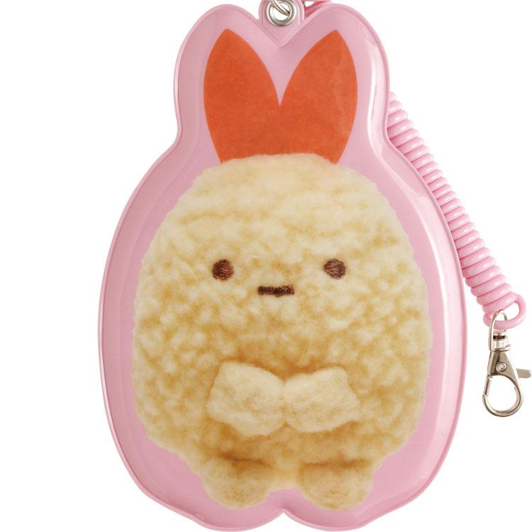 Sumikko Gurashi Fried Shrimp Tail Pass Case Stuffed Animal Photos San-X Japan