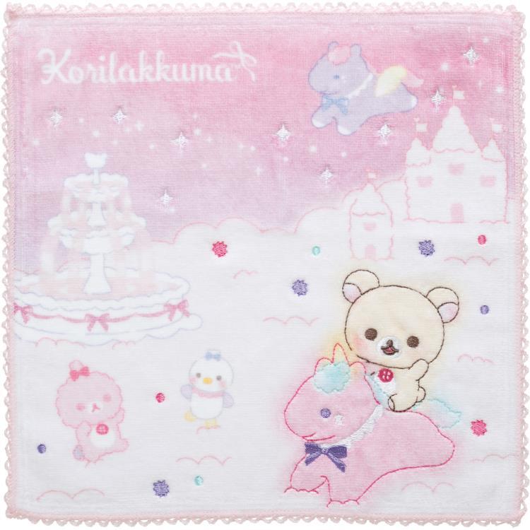 Korilakkuma mini Towel Pink Sky Cotton Candy San-X Japan 2024 Rilakkuma