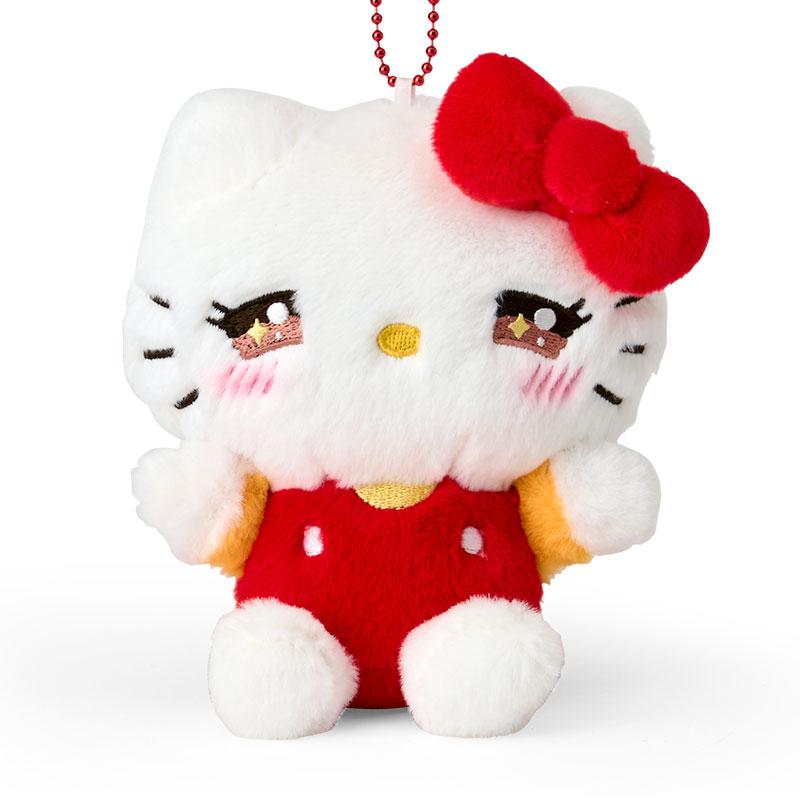 Hello Kitty Plush Mascot Holder Keychain Kirakira Twinkle Sanrio Japan 2024