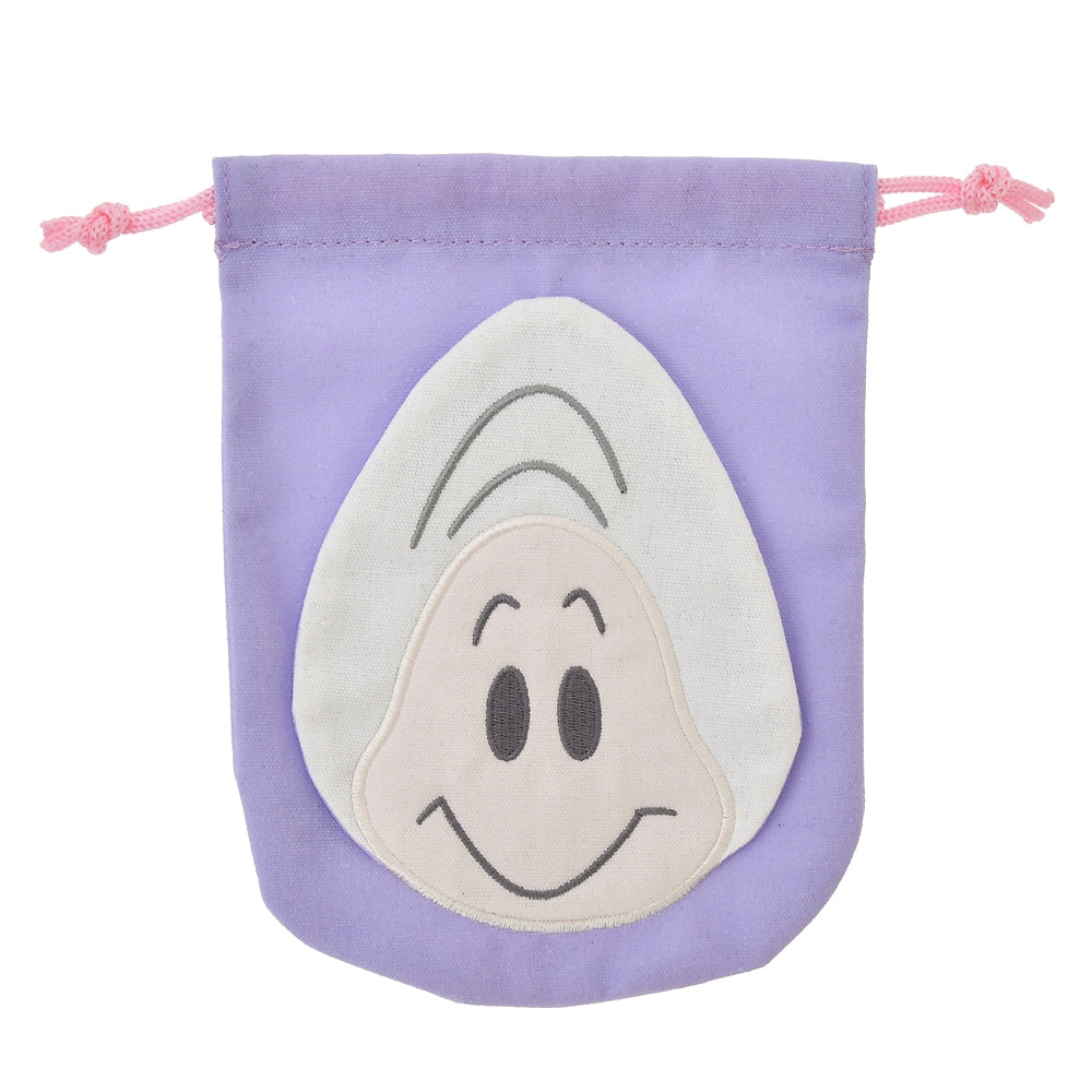 Alice in Wonderland Young Oysters Drawstring Pouch Face Disney Store Japan 2024