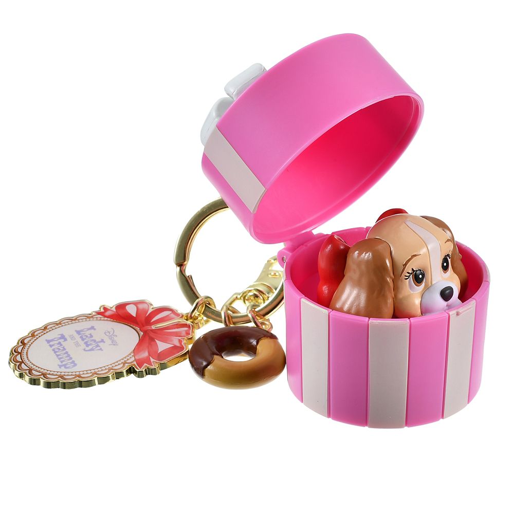 LADY AND THE TRAMP 70TH Keychain Key Holder Disney Store Japan