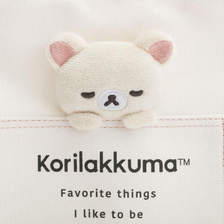 Korilakkuma Canvas mini Tote Bag Pink San-X Japan 2025 Rilakkuma