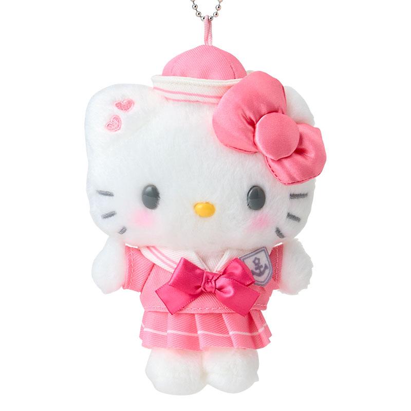 Hello Kitty Plush Mascot Holder Keychain Sailor Collar Sanrio Japan 2025
