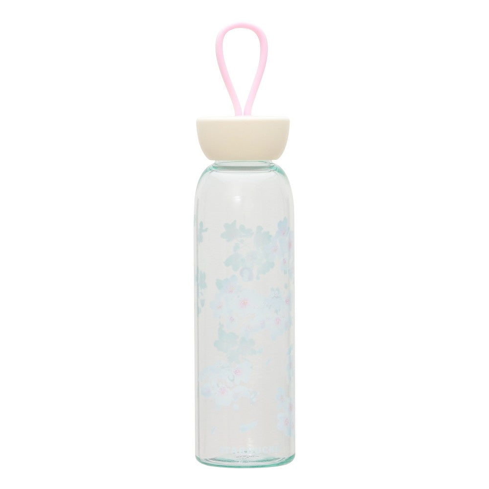 Starbucks Japan SAKURA 2025 Silicone Strap Bottle Pale Blue 532ml