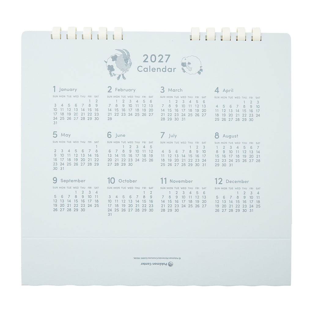 Calendar Desktop 2026 Pokemon Center Japan