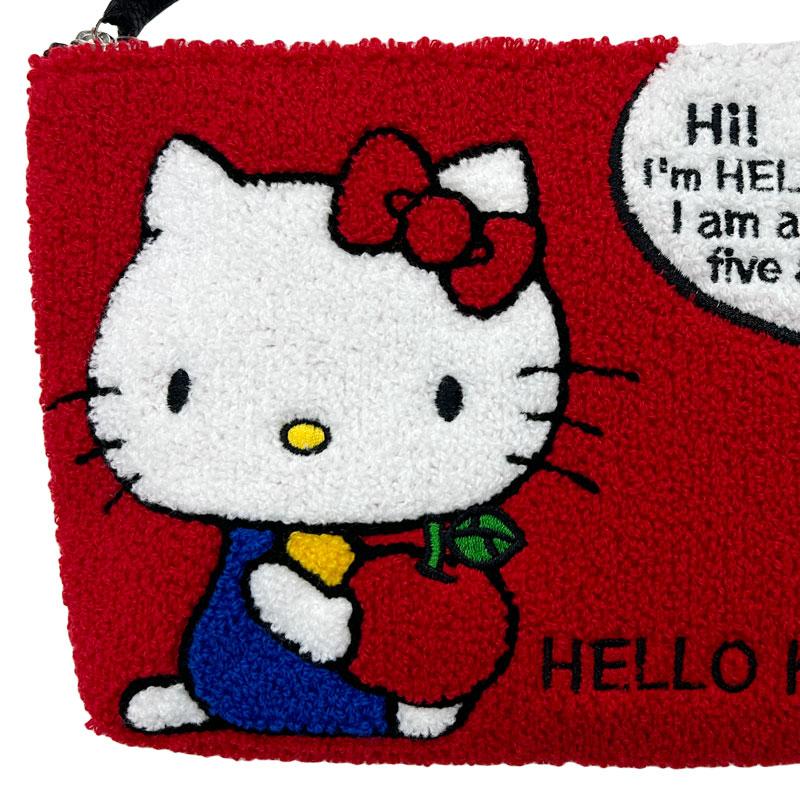 Hello Kitty Pouch Sagara Embroidery Red Sanrio Japan 2024