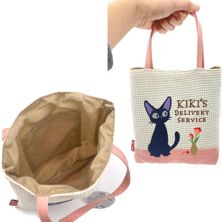 Kiki's Delivery Service Jiji mini Tote Bag Pink Studio Ghibli Japan Black Cat