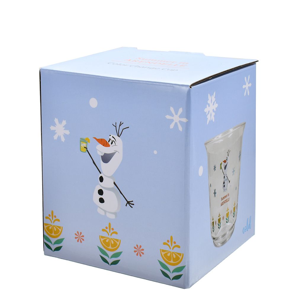 Frozen Olaf Glass Cup Color Change Disney Store Japan 2025