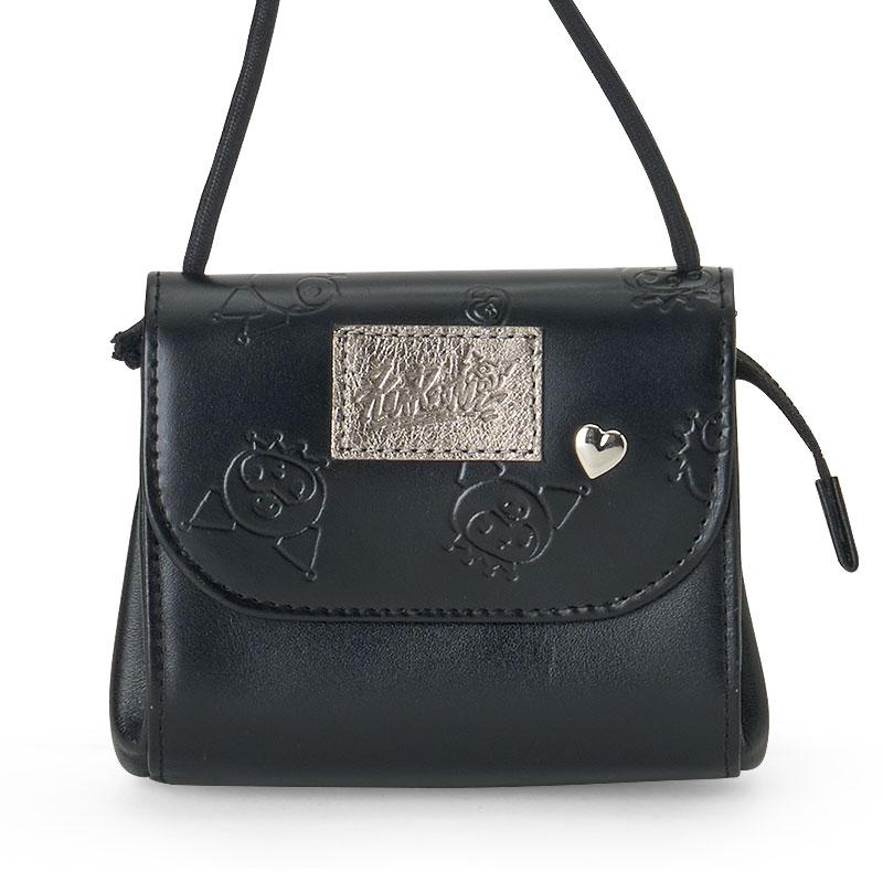 Kuromi Leather Pochette Bag Black Sanrio Japan 2025