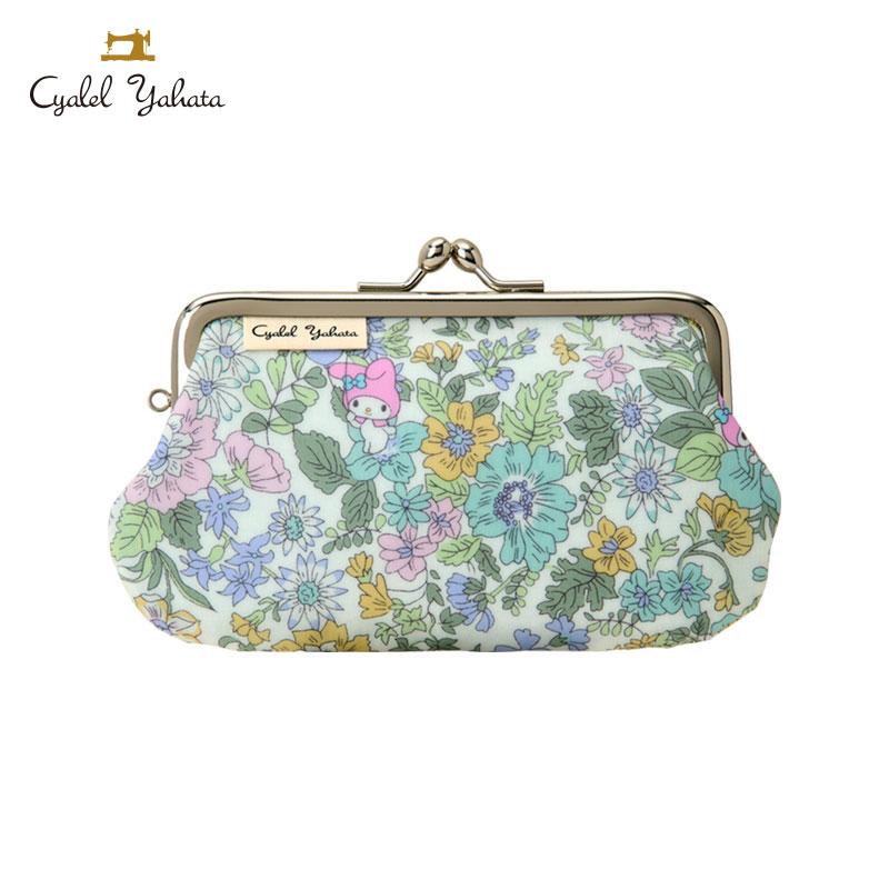 My Melody Liberty Fabrics Mini Clasp Pouch Blue Sanrio Japan 2025