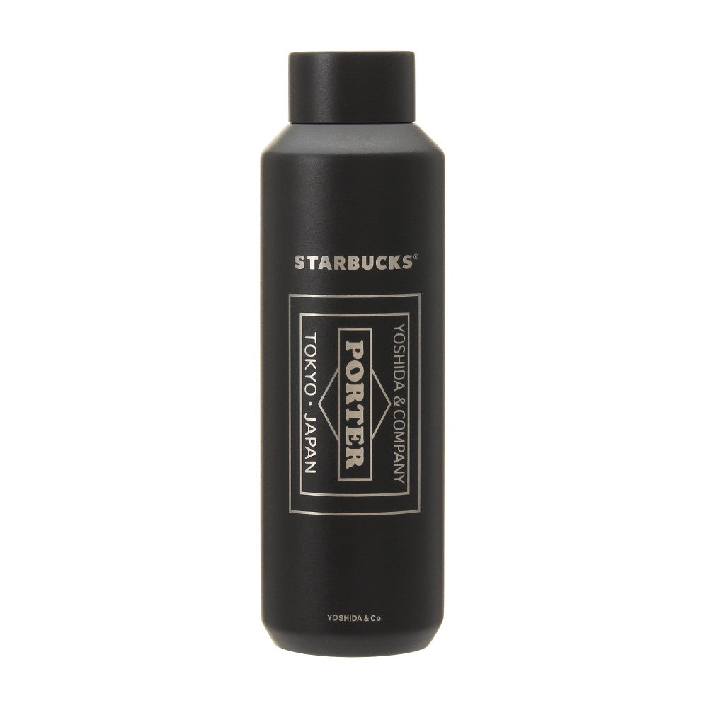 Starbucks Japan PORTER Recycled Stainless Bottle Matte Black 591ml