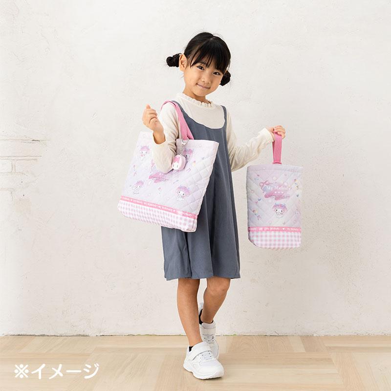 My Melody Kids Quilting Shoes Bag Pink Sanrio Japan