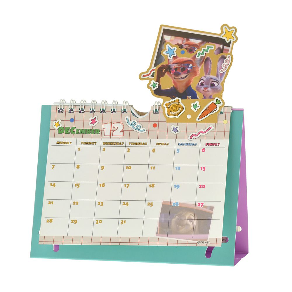 Zootopia Calendar Desktop 2026 Pop Up Disney Store Japan
