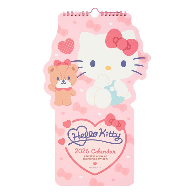 Hello Kitty Wall Calendar 2026 Die-cut Sanrio Japan
