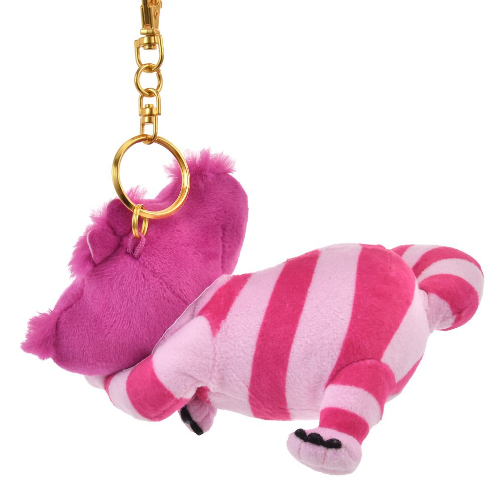 Cheshire Cat Plush Keychain Phosphorescent Pink Disney Store Japan Alice