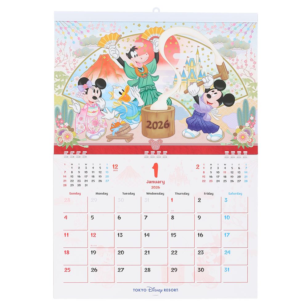 Tokyo Disney Resort Limit Wall Calendar 2026 Store Japan