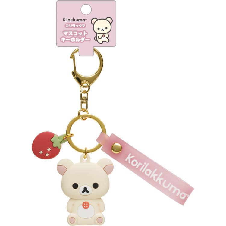 Korilakkuma Keychain Key Holder Strawberry San-X Japan Rilakkuma