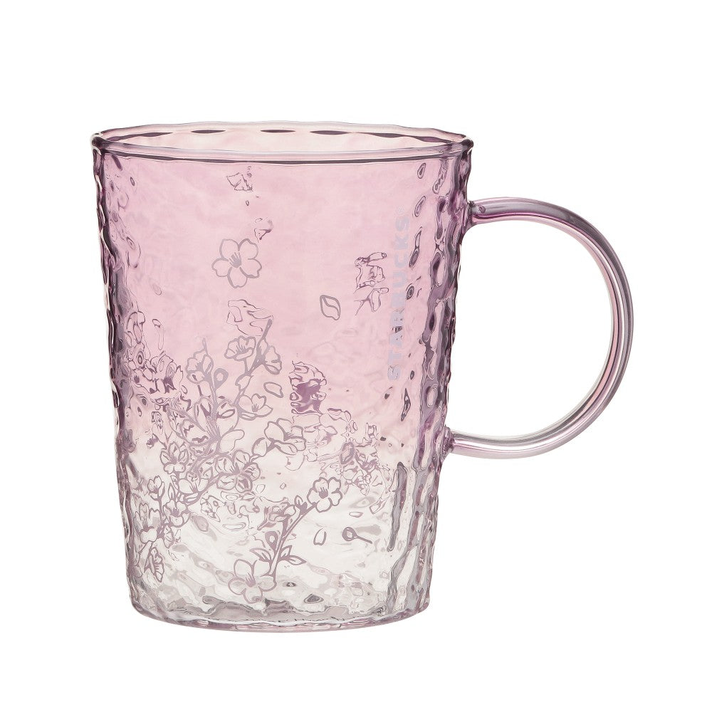 Starbucks Japan SAKURA 2025 Glass Mug Cup Pink Gradation 355ml