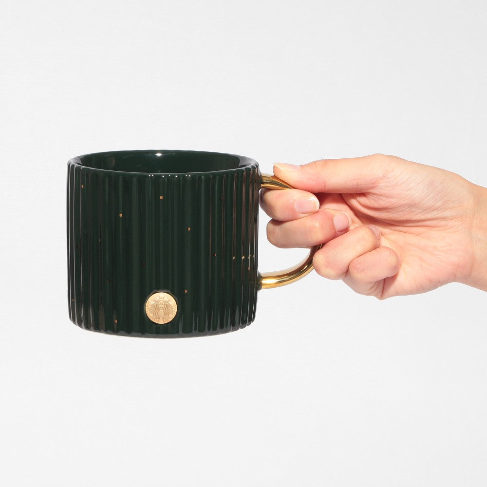 Starbucks Japan Holiday 2025 Mug Cup Medal Green 355ml Christmas