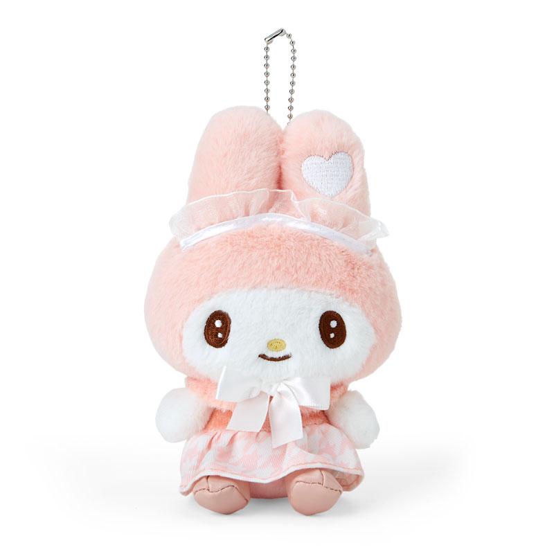 My Melody Plush Mascot Holder Keychain French Houndstooth Sanrio Japan 2024