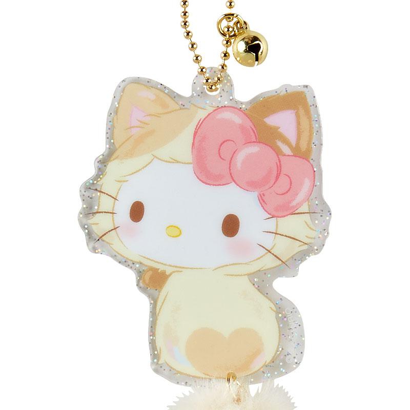 Hello Kitty Acrylic Bag Charm With Tail Love Cat Sanrio Japan 2024