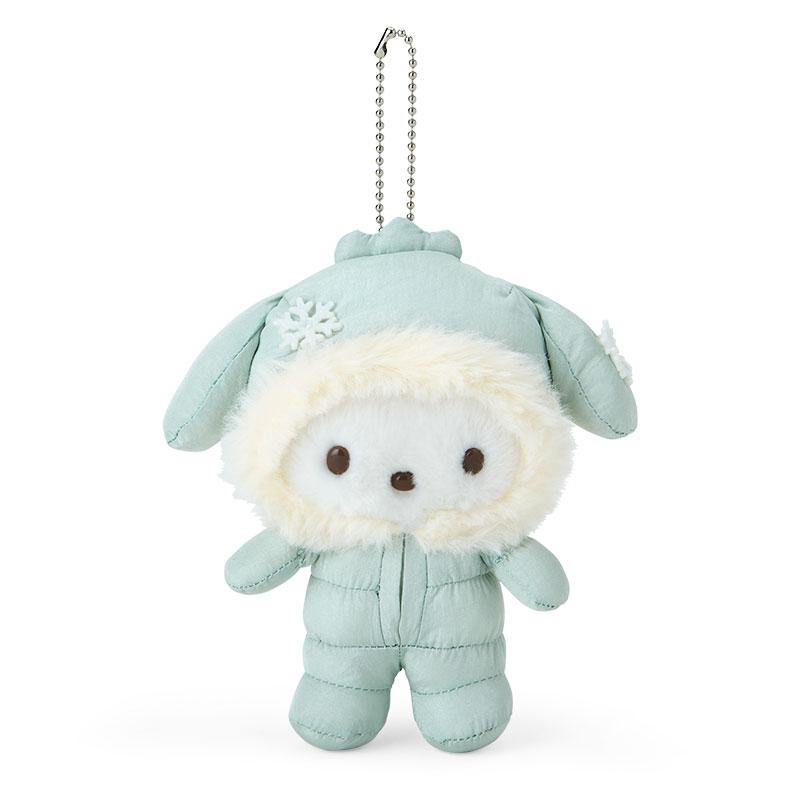 Pochacco Plush Mascot Holder Keychain Fluffy Winter Sanrio Japan 2024