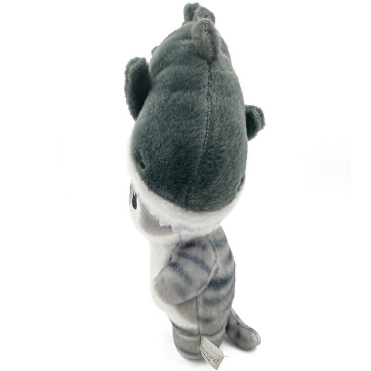 mofusand Cat Potetama Plush Doll Biting Shark Gray Japan 2025