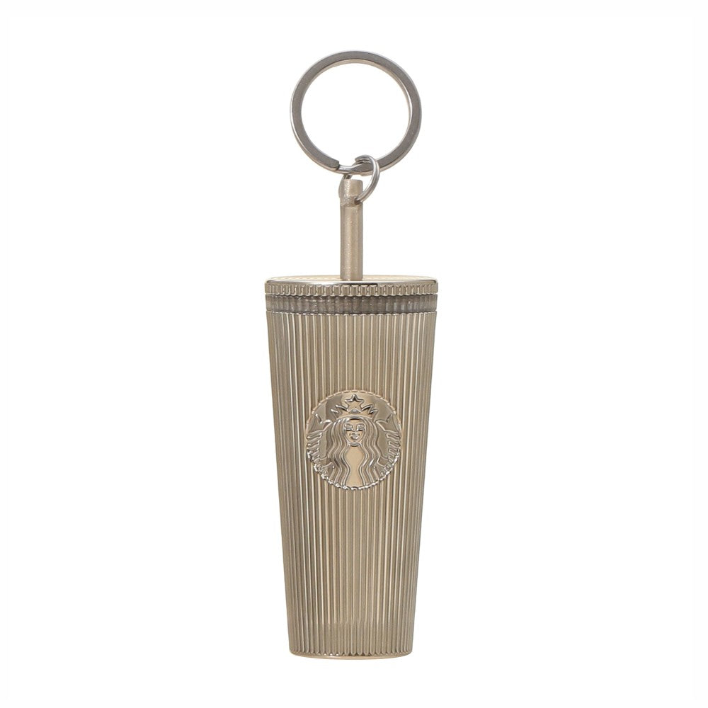 Starbucks Japan Christmas Tree Ornament Cold Cup Tumbler Gold Keychain 2025