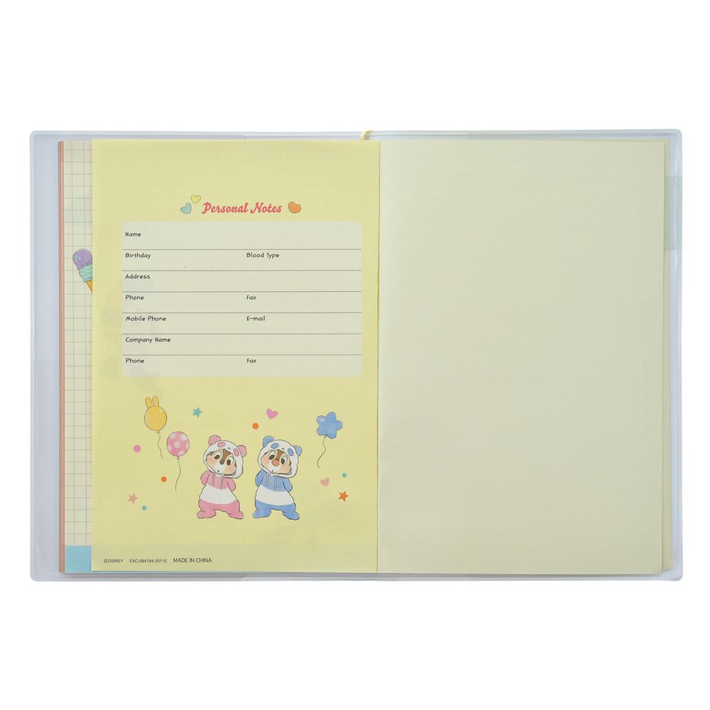 Chip & Dale 2026 Schedule Book B6 Monthly Disney Store Japan