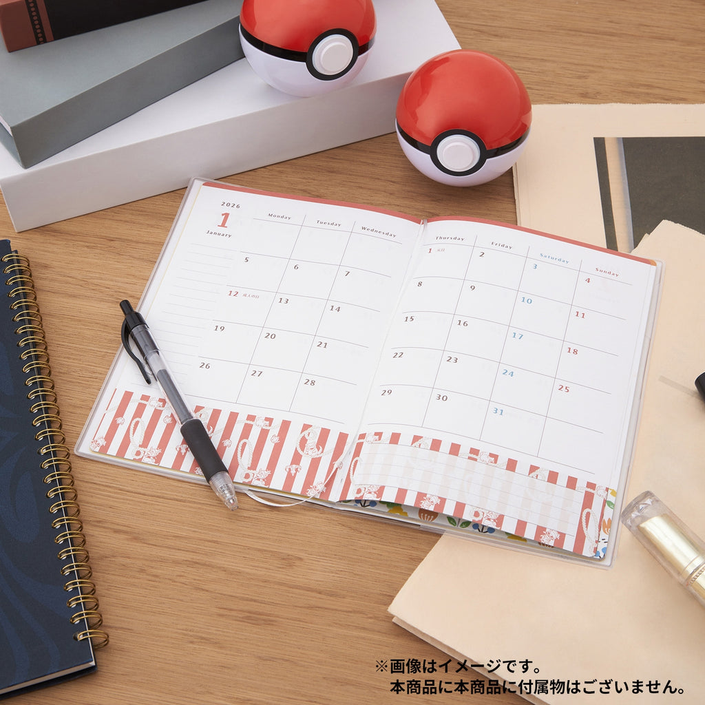 Pokemon Center Japan 2026 Schedule Book B6 Monthly