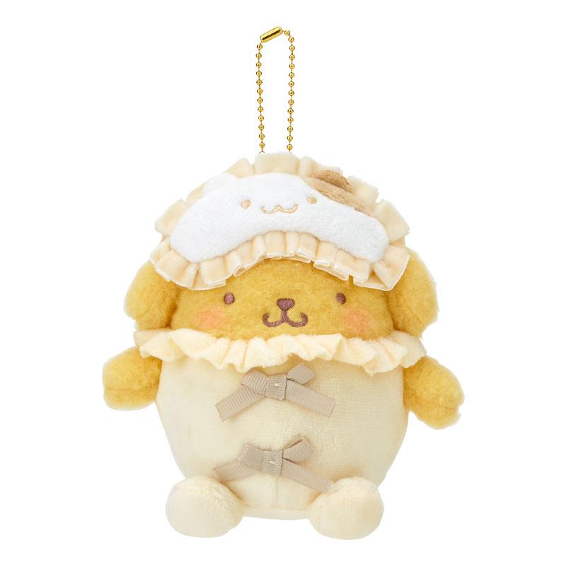 Pom Pom Purin Plush Mascot Holder Keychain Best Friend Pajamas Sanrio Japan 2024