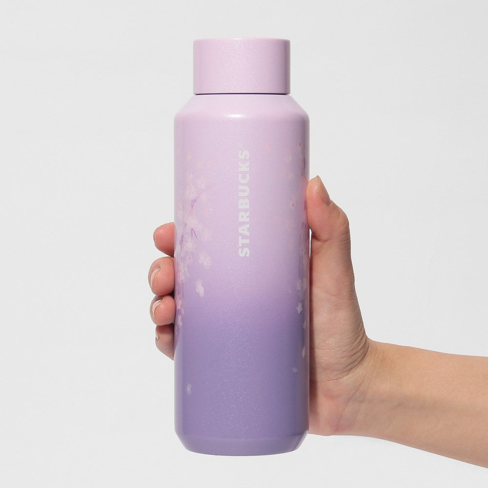 Starbucks Japan SAKURA 2025 Stainless Bottle Purple Gradation 473ml Tumbler