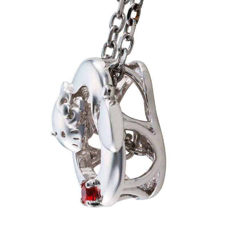 Hello Kitty Silver Necklace Red Sanrio Japan 2025 Gift Box
