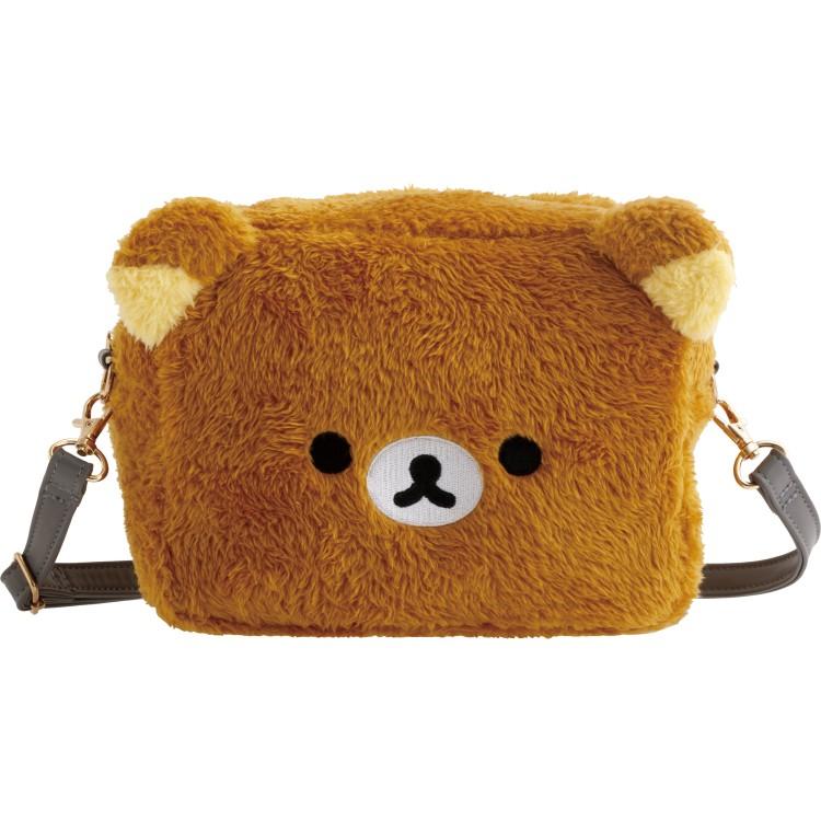 Rilakkuma Plush Shoulder Bag Face Brown Stay with me San-X Japan 2025
