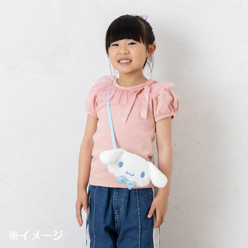 Cinnamoroll Kids Plush Neck Coin Case Pouch Face Shape Sanrio Japan 2025