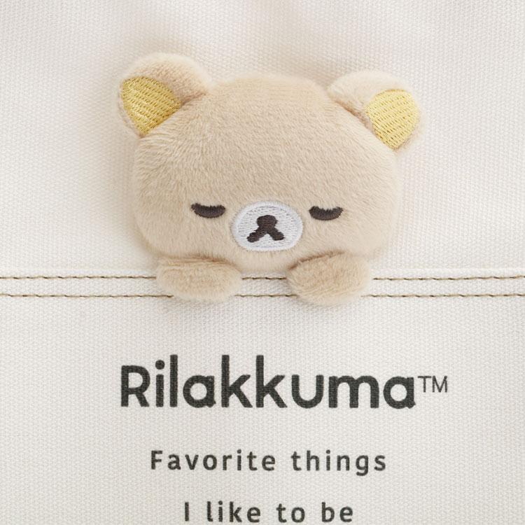 Rilakkuma Canvas mini Tote Bag Brown San-X Japan 2025