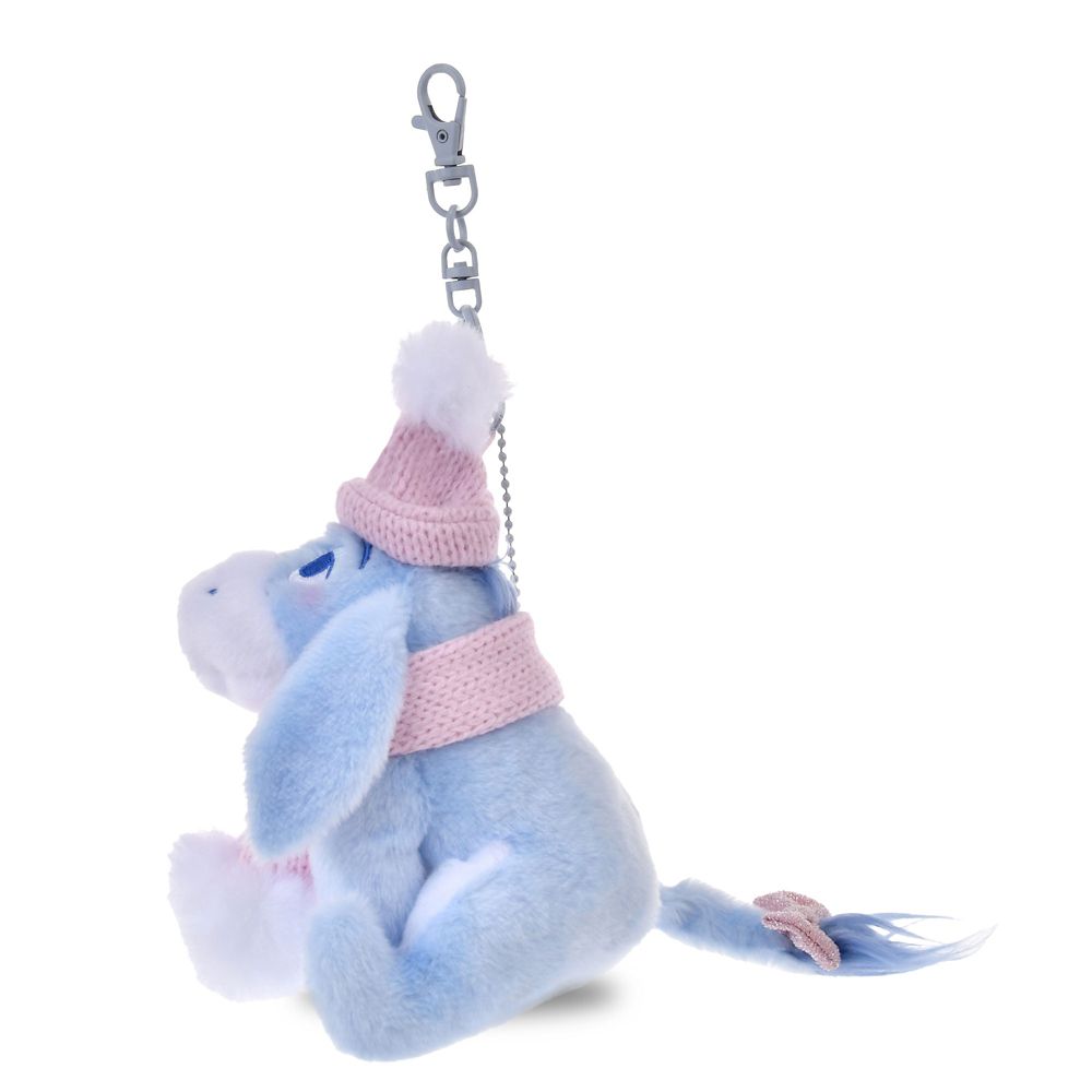 Eeyore Plush Keychain Blue Winter Shiny Color Disney Store Japan 2025 Winnie