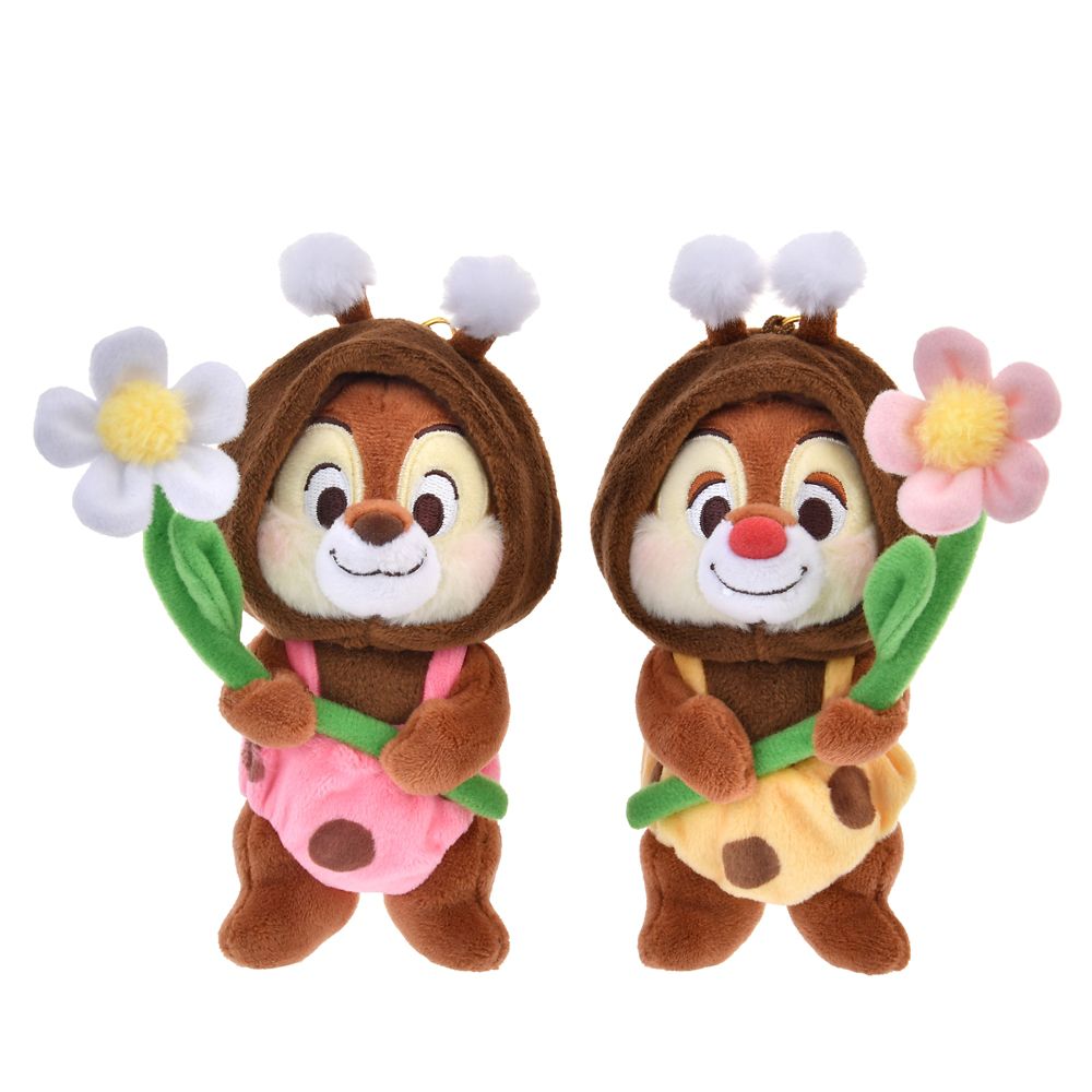 Chip Plush Keychain Flower Garden Disney Store Japan 2025
