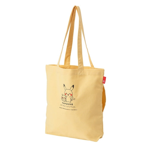 Pikachu & Dedenne Tote Bag Yellow Pokemon Center Japan 2024