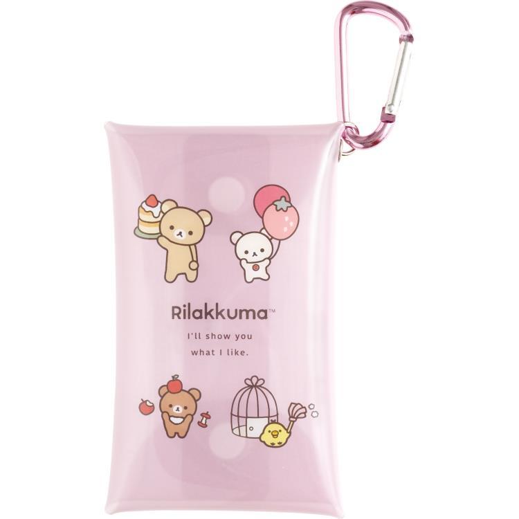 BASIC RILAKKUMA PVC mini Pouch Pink San-X Japan 2025