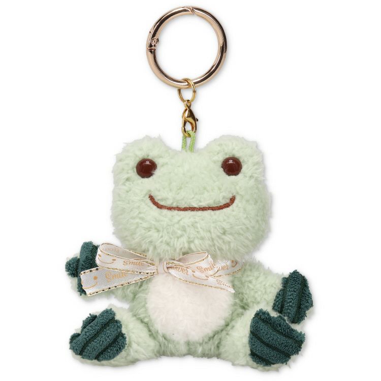 Pickles the Frog Carabiner Plush Keychain Smile Hop Green Japan 2024