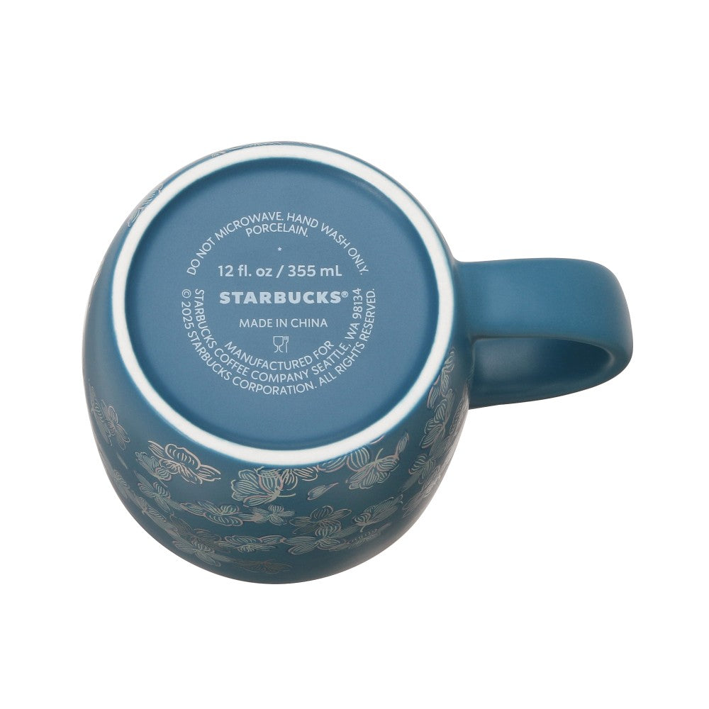 Starbucks Japan SAKURA 2025 Mug Cup Medal Night Blue 355ml