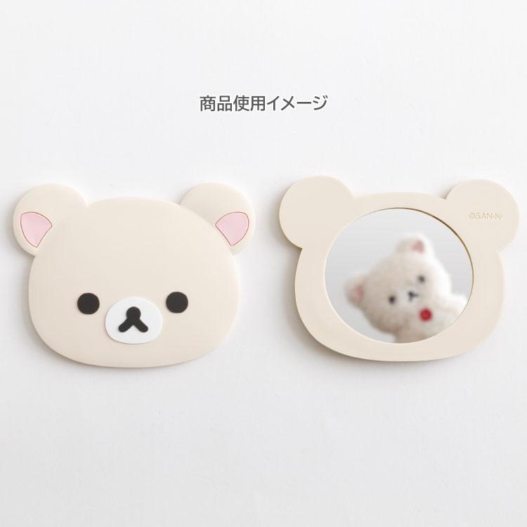 Korilakkuma Mirror Face Die-cut BASIC RILAKKUMA Flower San-X Japan 2025
