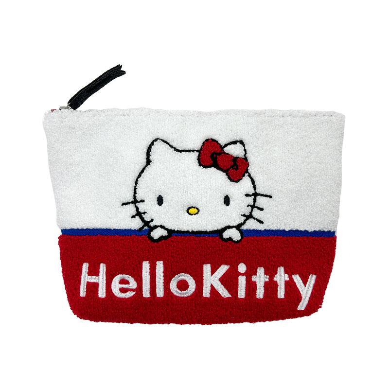 Hello Kitty Pouch Sagara Embroidery White Sanrio Japan 2024