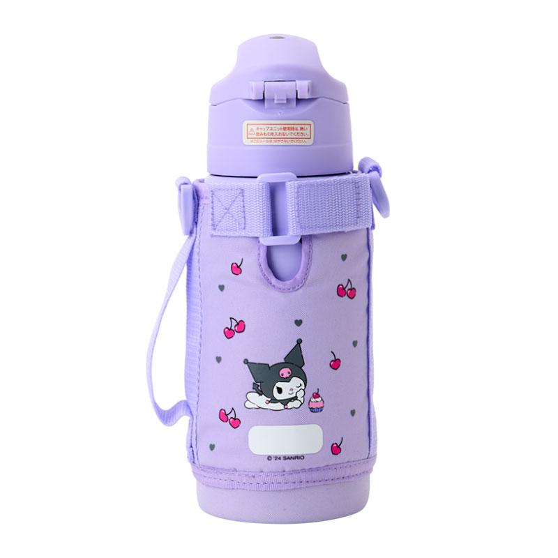 Kuromi Kids 2WAY Stainless Bottle w/ Strap Sanrio Japan 2024