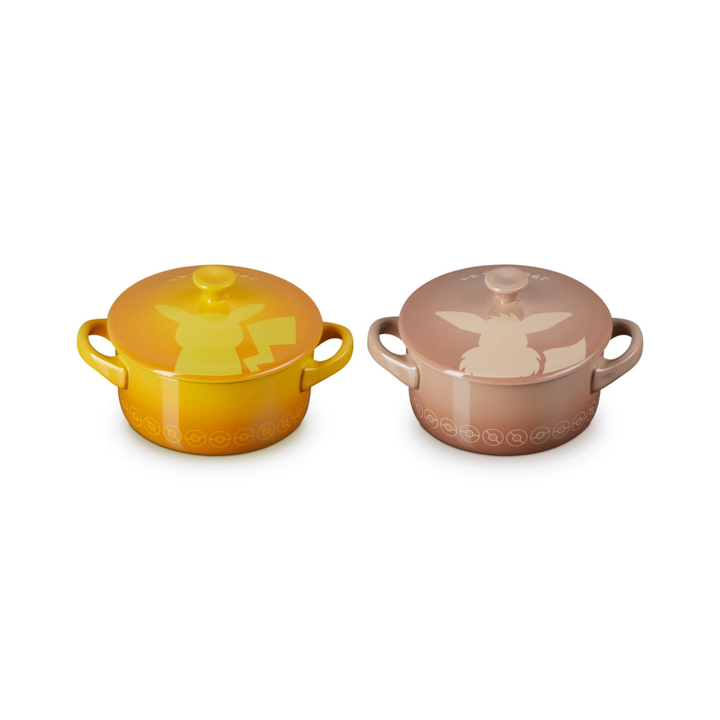 LE CREUSET Mini Cocotte Pikachu & Eevee Eievui Pokemon Center Japan 2024