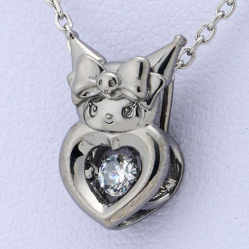 Kuromi 20th Anniversary Dancing Stone Necklace Black Sanrio Japan 2025